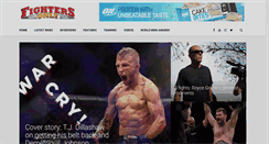 Desktop Screenshot of fightersonlymag.com